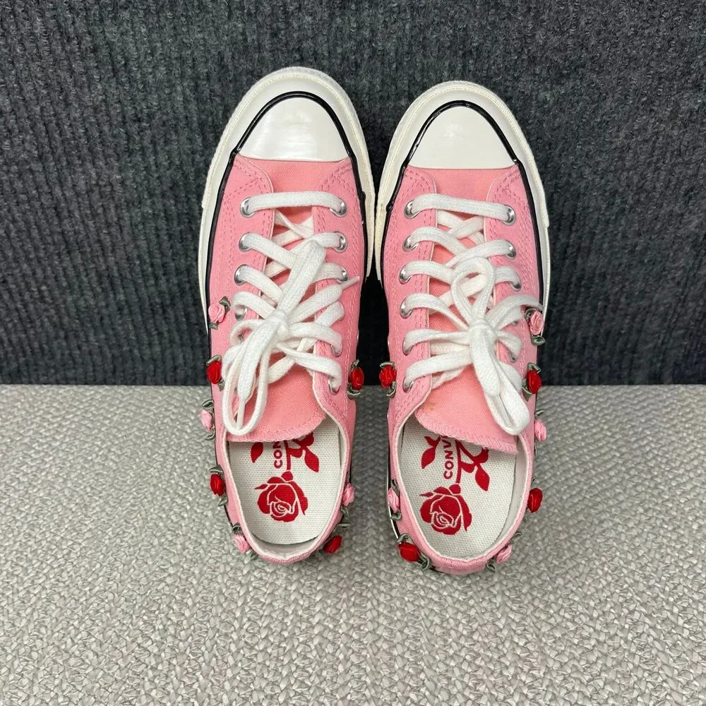 Converse Chuck 70 Low Valentines Day Pink Roses Floral Sneakers Shoes Women’s 7